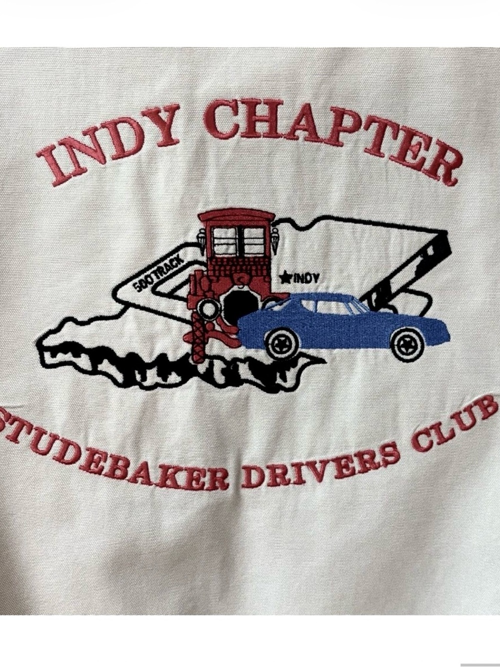 Indy Chapter Studebaker Drivers Club Tan Zip-up Jacket XXL